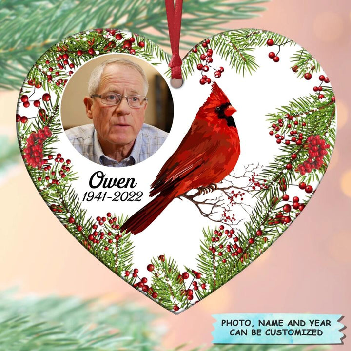 Personalized Aluminium Ornament - Gift For Family Member - Hummingbird Memorial