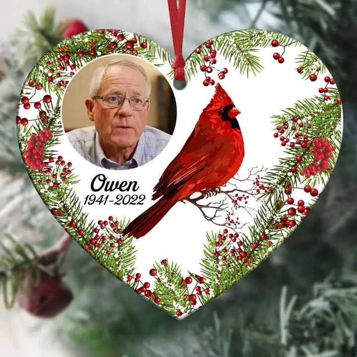 Personalized Aluminium Ornament - Gift For Family Member - Hummingbird Memorial