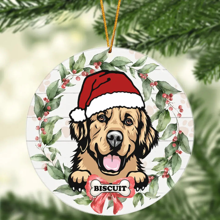 Personalized Mica Ornament - Gift For Dog Lover - First Christmas