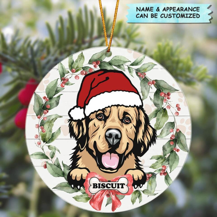 Personalized Mica Ornament - Gift For Dog Lover - First Christmas