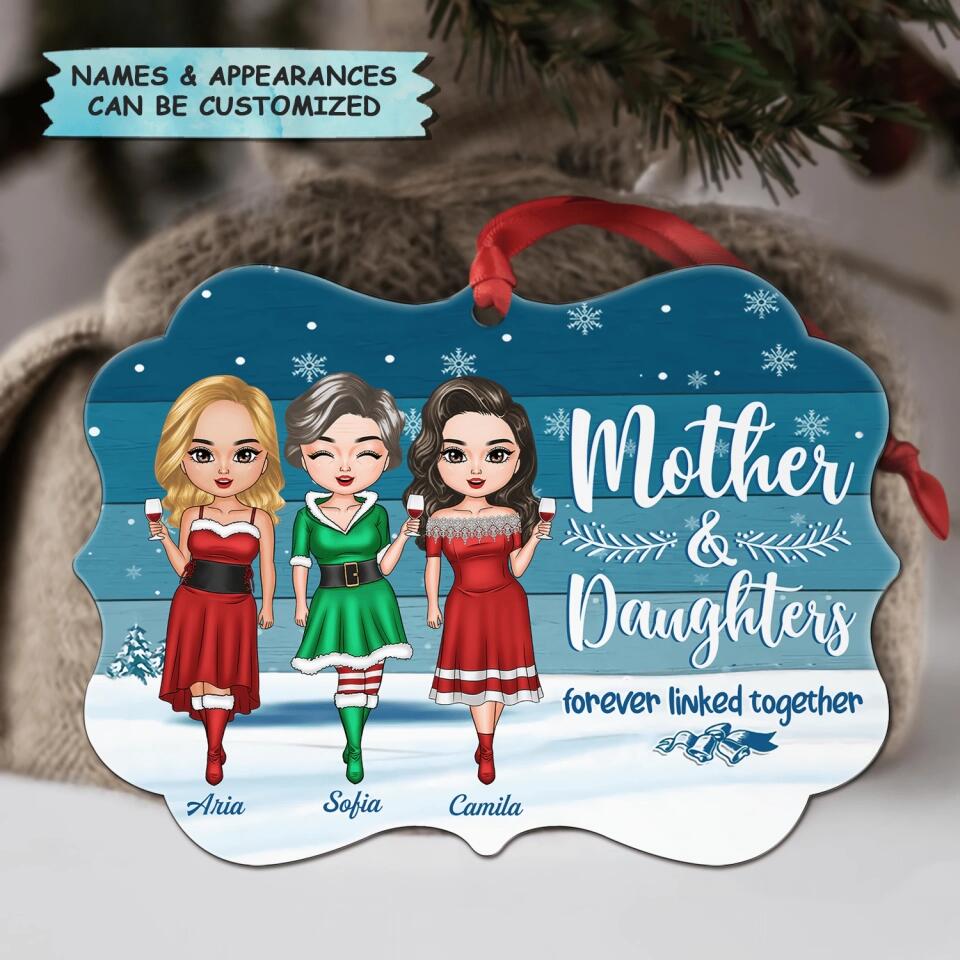 Personalized Aluminium Ornament - Gift For Mom - Forever Linked Together