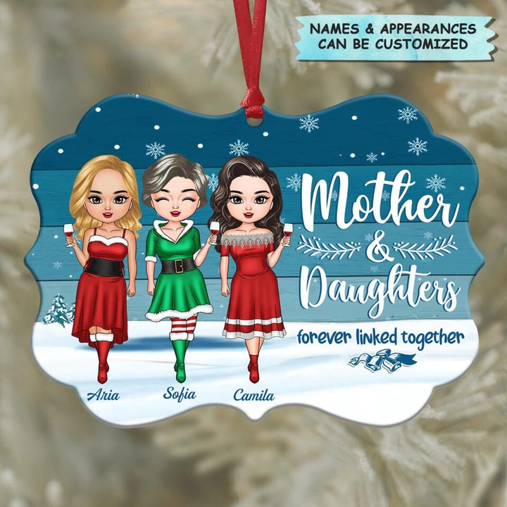 Personalized Aluminium Ornament - Gift For Mom - Forever Linked Together