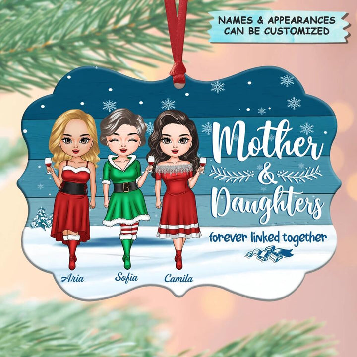 Personalized Aluminium Ornament - Gift For Mom - Forever Linked Together