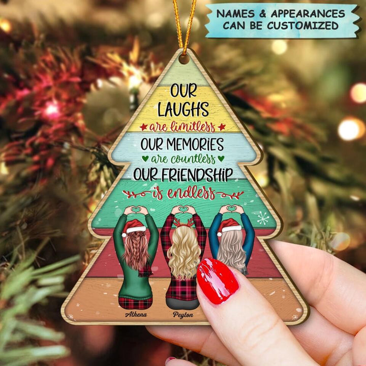 Personalized Wood Ornament - Gift For Friend - Our Friendship Is Endless