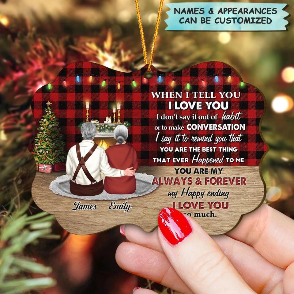 Personalized Wood Ornament - Gift For Couple - I Choose You