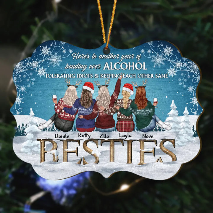 Personalized Wood Ornament - Gift For Friend - Another Year Of Bonding