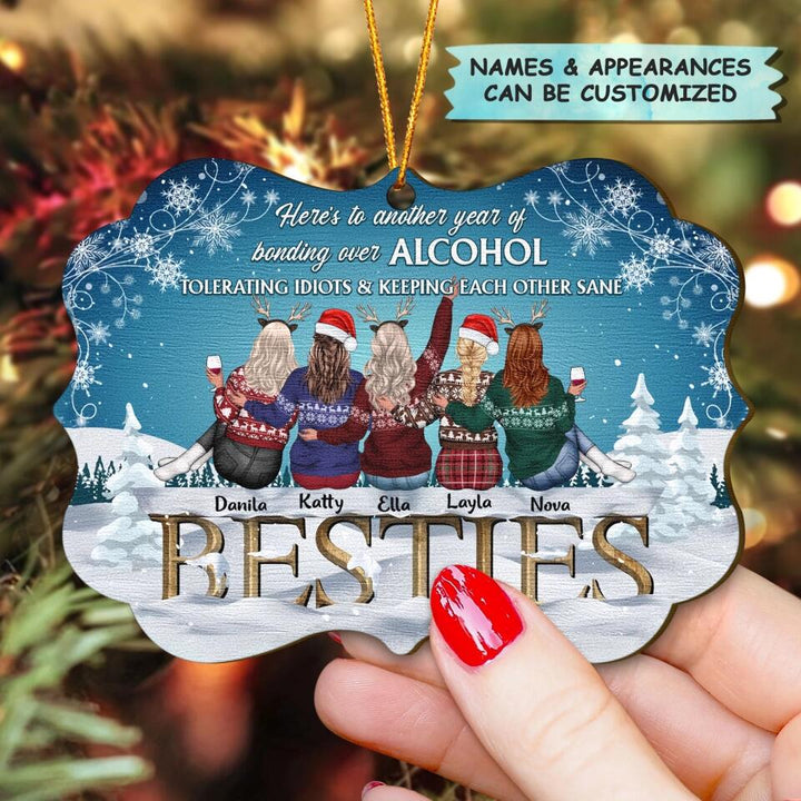 Personalized Wood Ornament - Gift For Friend - Another Year Of Bonding