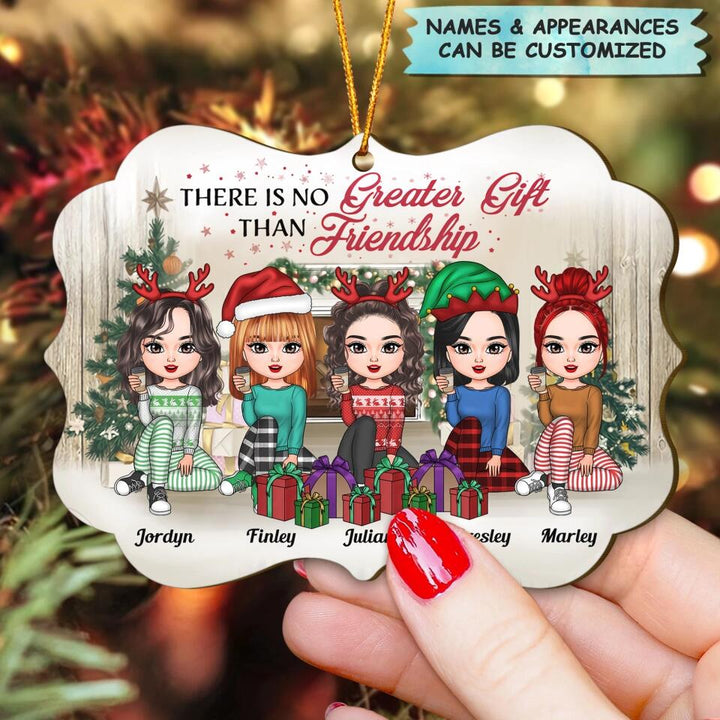 Personalized Wood Ornament - Gift For Friend - There Is No Greater Gift Than Friendship