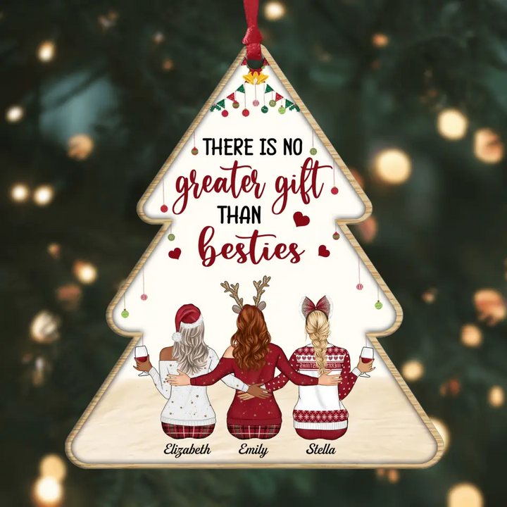 Personalized Aluminium Ornament - Gift For Friend - There Is No Greater Gift Than Besties