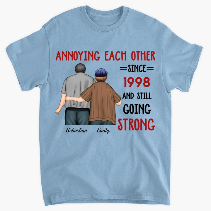 Personalized T-shirt - Gift For Couple - Annoying Each Other And Still Going Strong
