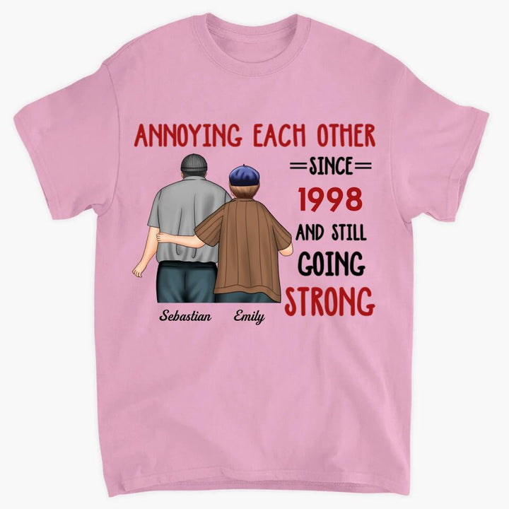 Personalized T-shirt - Gift For Couple - Annoying Each Other And Still Going Strong