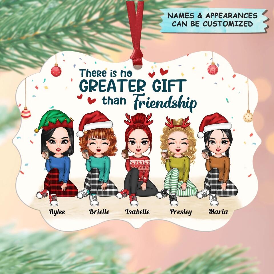 Personalized Aluminium Ornament - Gift For Friends - There Is No Greater Gift Than Friendship