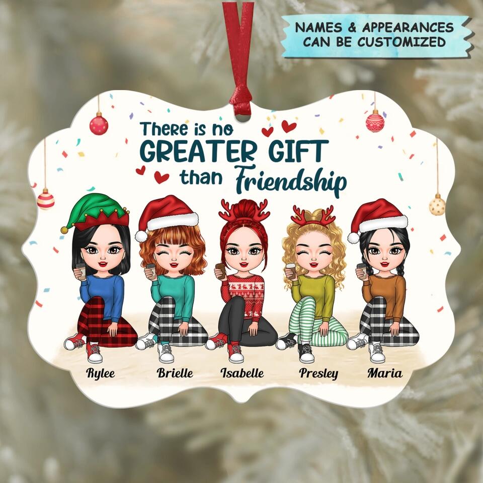 Personalized Aluminium Ornament - Gift For Friends - There Is No Greater Gift Than Friendship