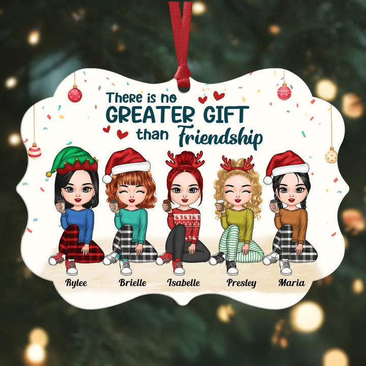 Personalized Aluminium Ornament - Gift For Friends - There Is No Greater Gift Than Friendship