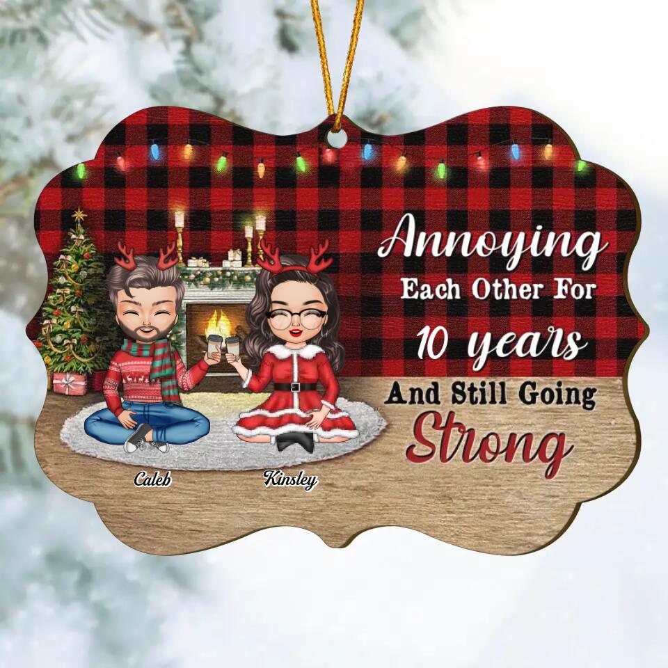 Personalized Wood Ornament - Gift For Couple - Annoying Each Other