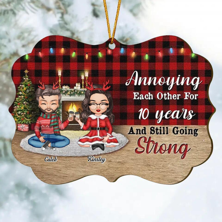 Personalized Wood Ornament - Gift For Couple - Annoying Each Other