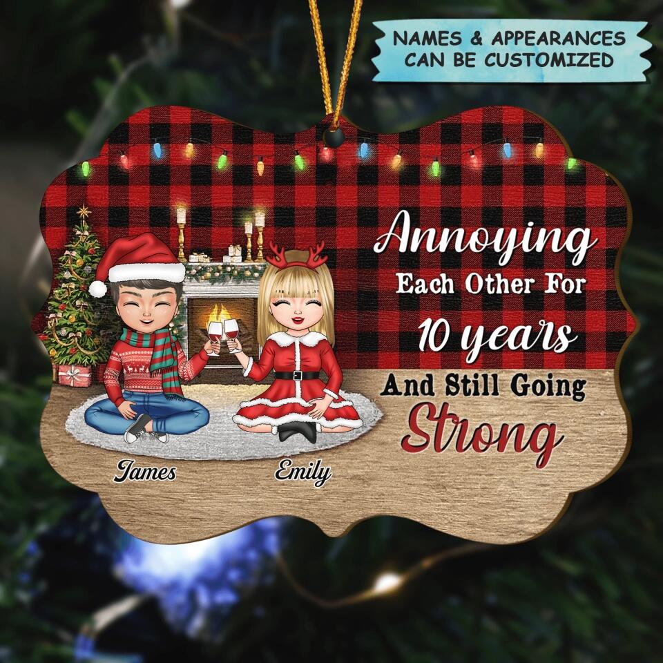 Personalized Wood Ornament - Gift For Couple - Annoying Each Other
