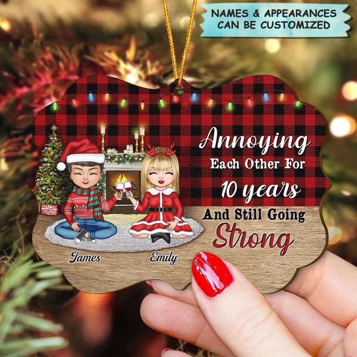 Personalized Wood Ornament - Gift For Couple - Annoying Each Other