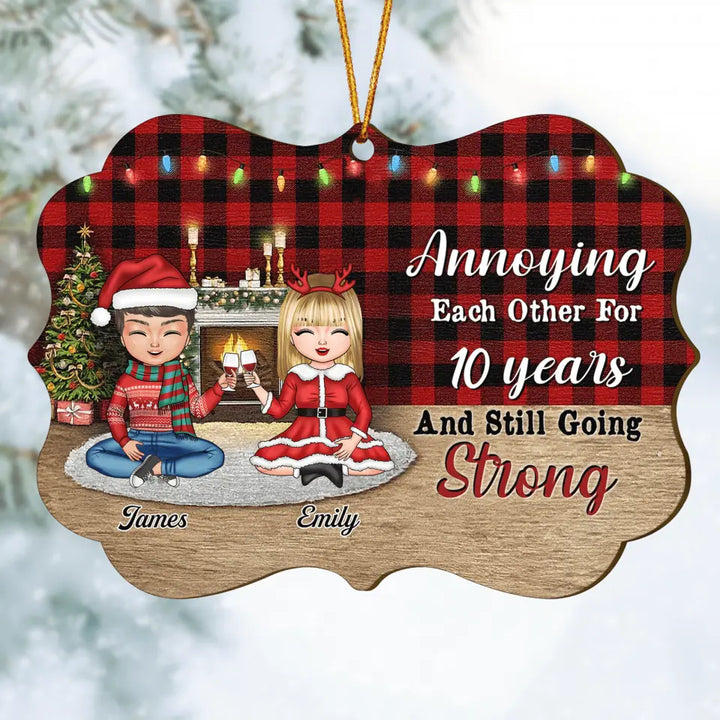 Personalized Wood Ornament - Gift For Couple - Annoying Each Other