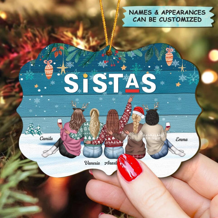 Personalized Wood Ornament - Gift For Friend - Soul Sisters