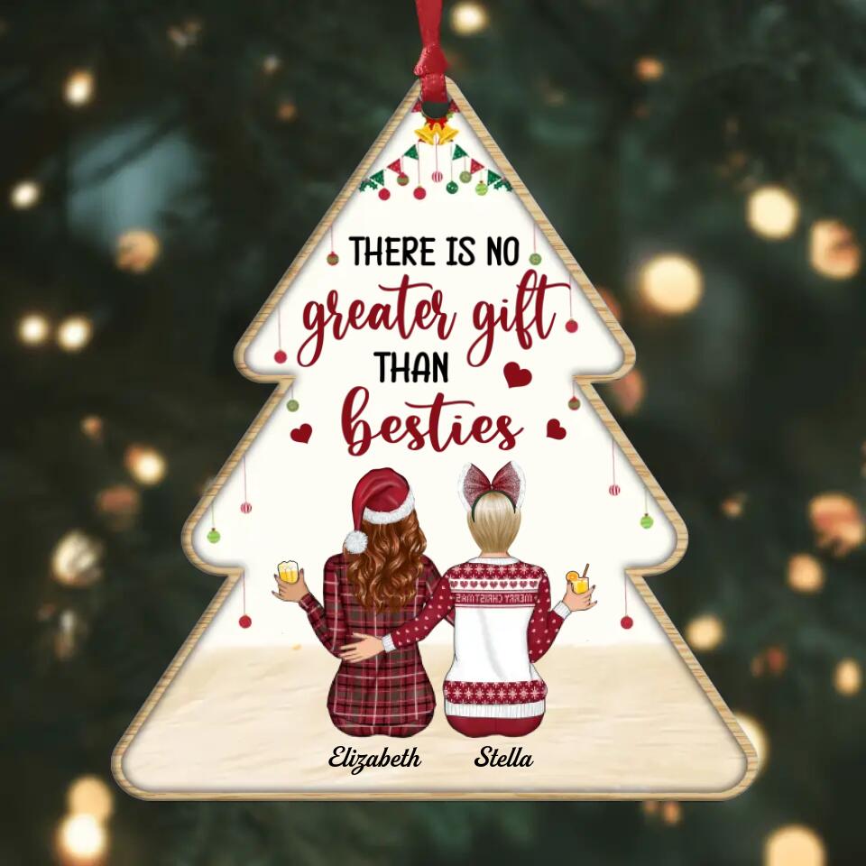 Personalized Aluminium Ornament - Gift For Friend - There Is No Greater Gift Than Besties