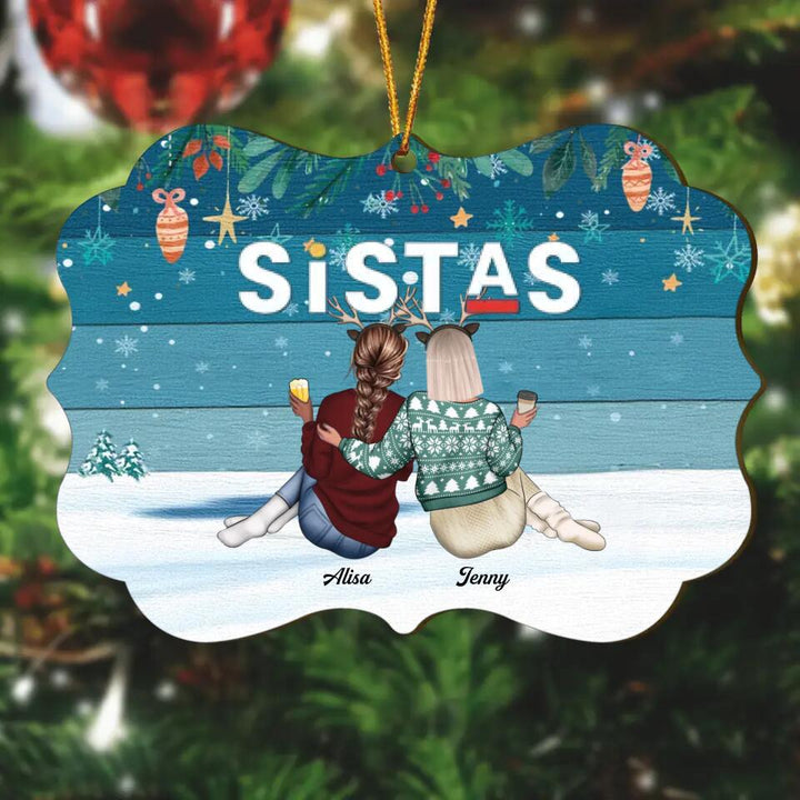 Personalized Wood Ornament - Gift For Friend - Soul Sisters