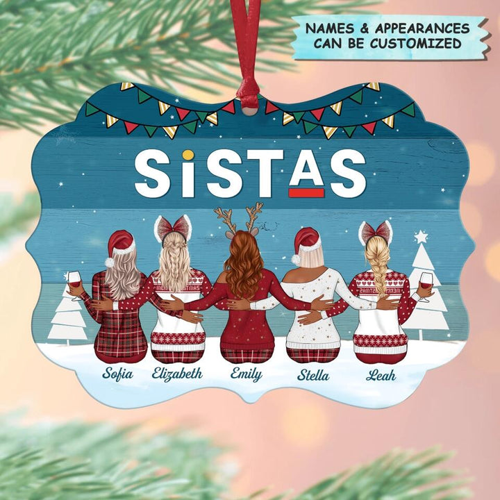 Personalized Aluminium Ornament - Gift For Friend - Sistas Soul Sisters
