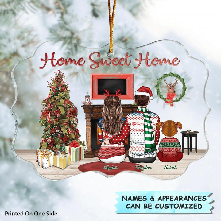 Personalized Mica Ornament - Gift For Family Member - Home Sweet Home