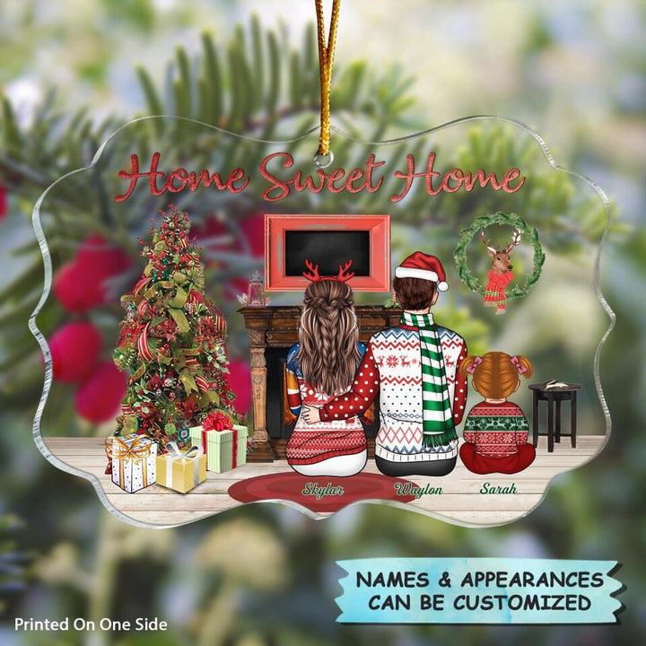 Personalized Mica Ornament - Gift For Family Member - Home Sweet Home