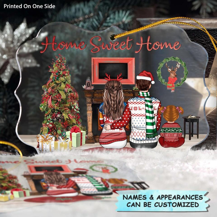 Personalized Mica Ornament - Gift For Family Member - Home Sweet Home