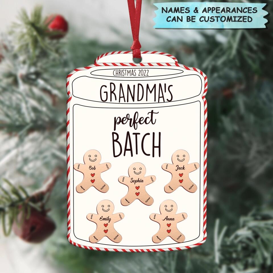 Personalized Aluminium Ornament - Gift For Grandma - Grandma's Perfect Batch