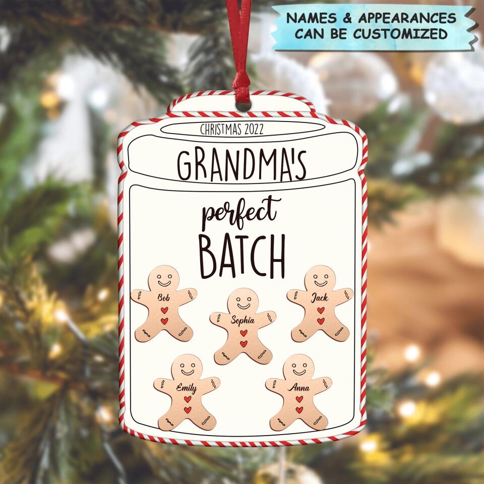 Personalized Aluminium Ornament - Gift For Grandma - Grandma's Perfect Batch