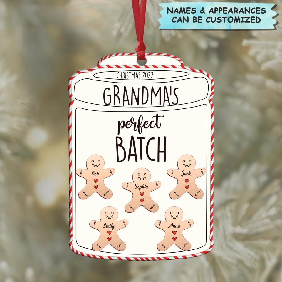 Personalized Aluminium Ornament - Gift For Grandma - Grandma's Perfect Batch
