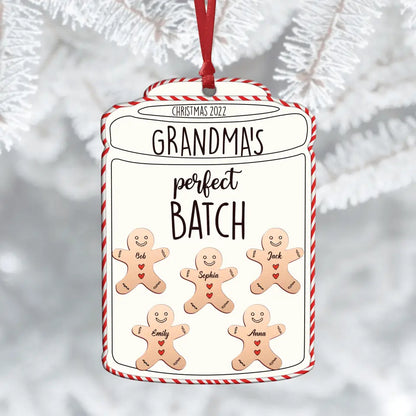 Personalized Aluminium Ornament - Gift For Grandma - Grandma's Perfect Batch