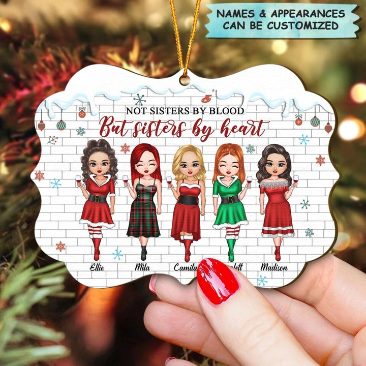 Personalized Wood Ornament - Gift For Friend - Besties I'll Be There For You ARND037