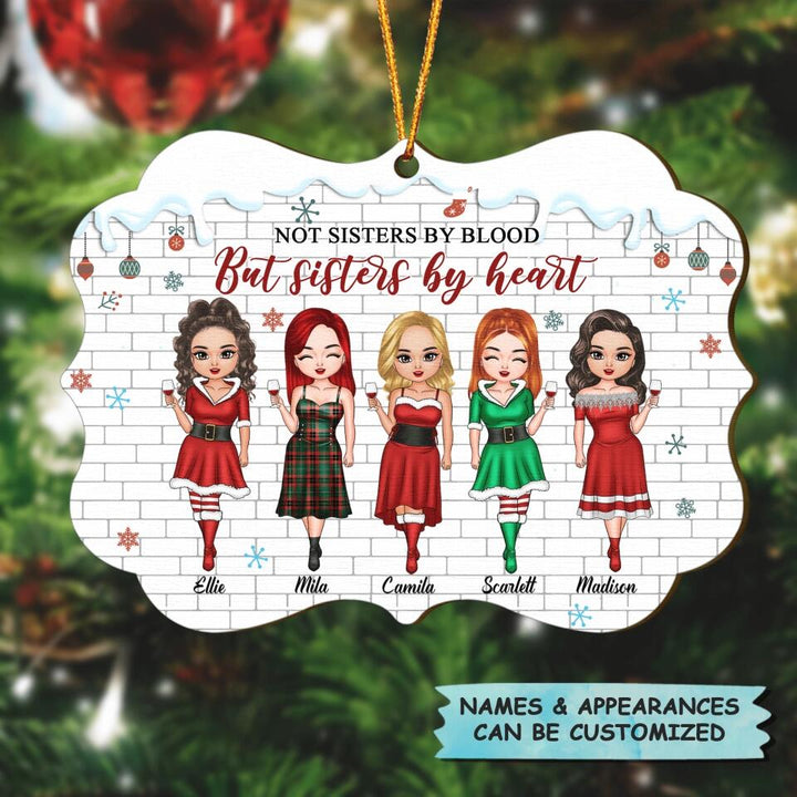 Personalized Wood Ornament - Gift For Friend - Besties I'll Be There For You ARND037