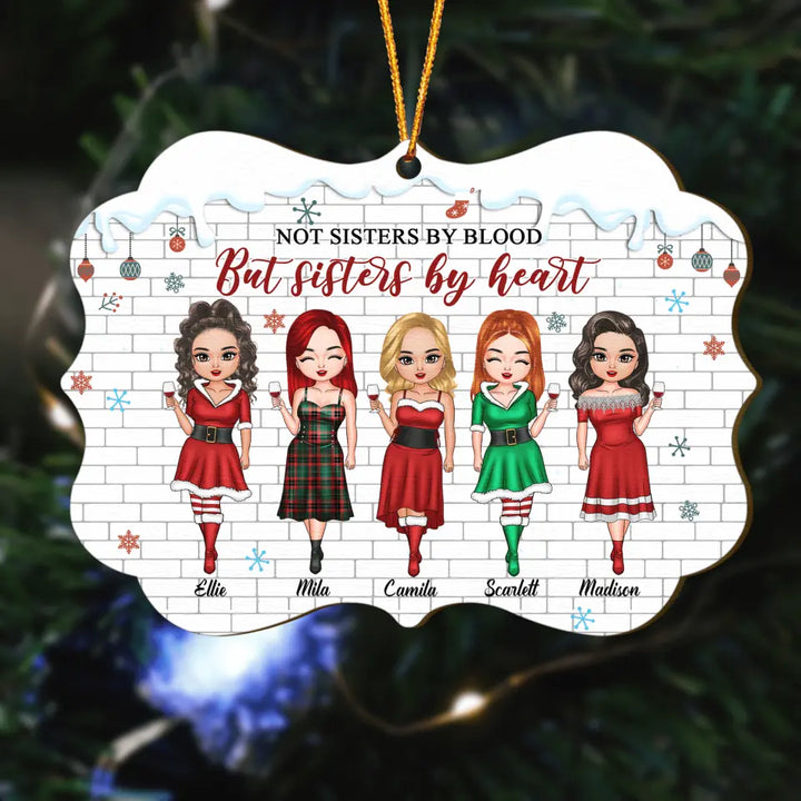 Personalized Wood Ornament - Gift For Friend - Besties I'll Be There For You ARND037