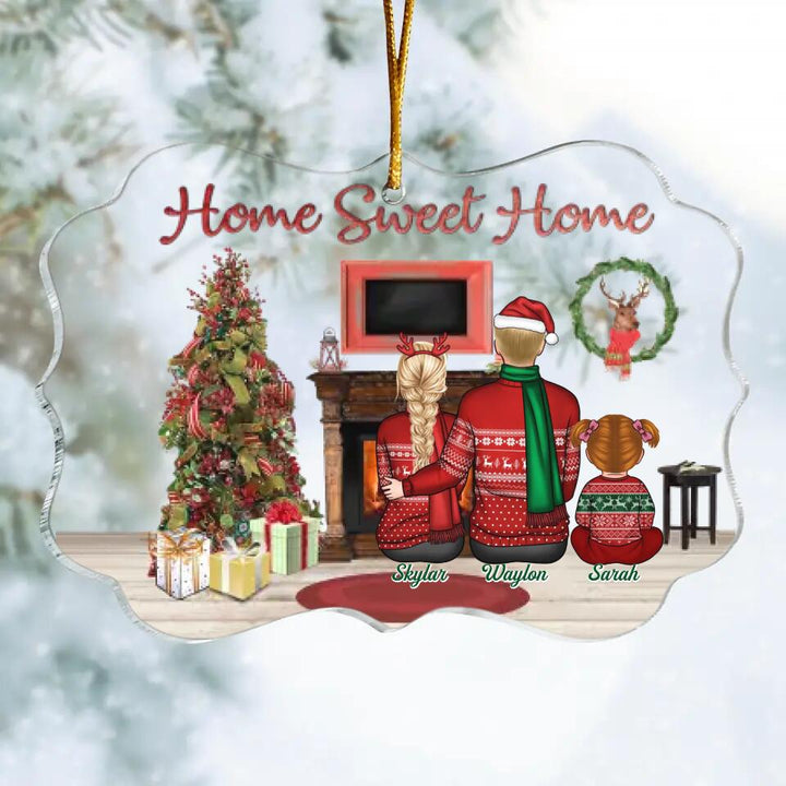 Personalized Mica Ornament - Gift For Family Member - Home Sweet Home