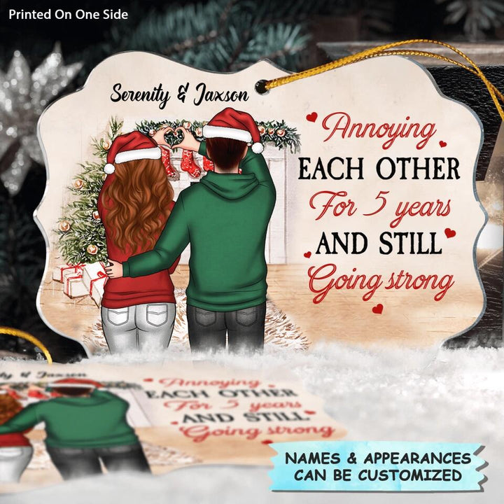 Personalized Mica Ornament - Gift For Couple - Annoying Each Other Christmas