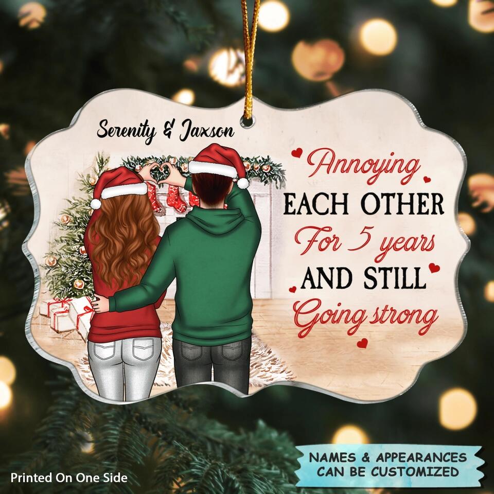 Personalized Mica Ornament - Gift For Couple - Annoying Each Other Christmas