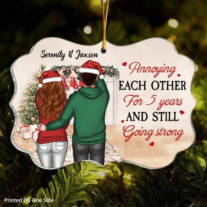 Personalized Mica Ornament - Gift For Couple - Annoying Each Other Christmas
