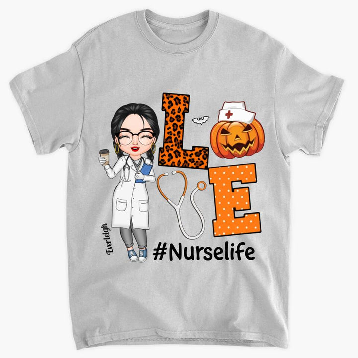 Personalized T-shirt - Gift For Nurse - Love Nurse Life