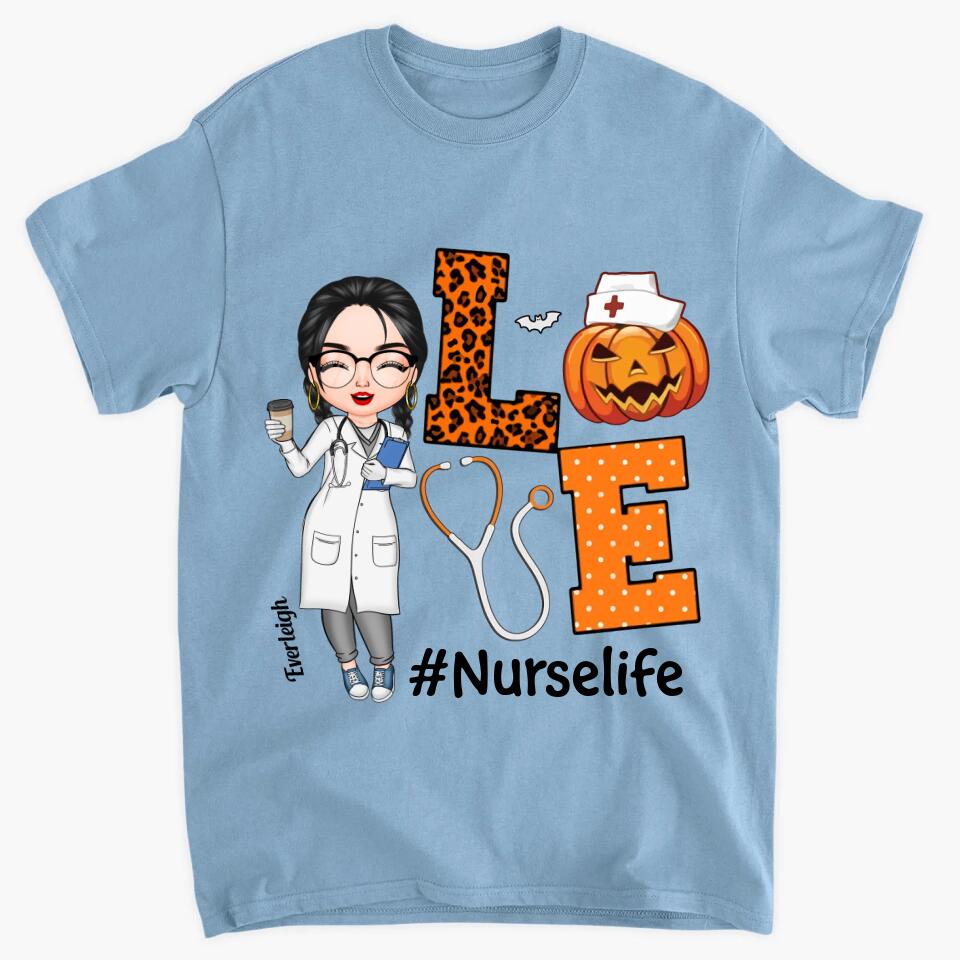 Personalized T-shirt - Gift For Nurse - Love Nurse Life