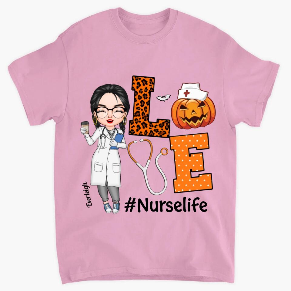 Personalized T-shirt - Gift For Nurse - Love Nurse Life