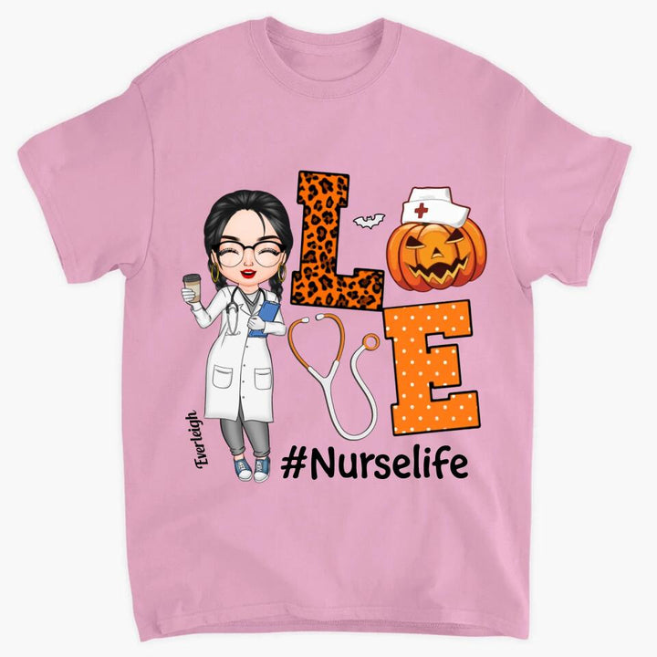 Personalized T-shirt - Gift For Nurse - Love Nurse Life