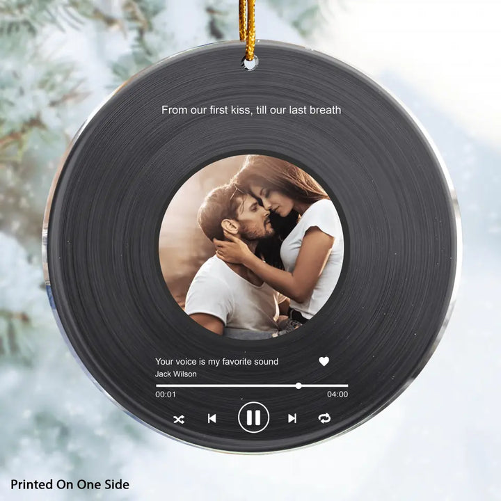 Personalized Photo Mica Ornament - Gift For Couple - Annoying Each Other Christmas