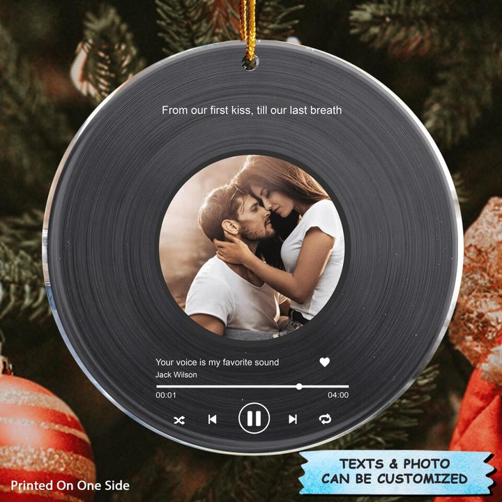 Personalized Photo Mica Ornament - Gift For Couple - Annoying Each Other Christmas