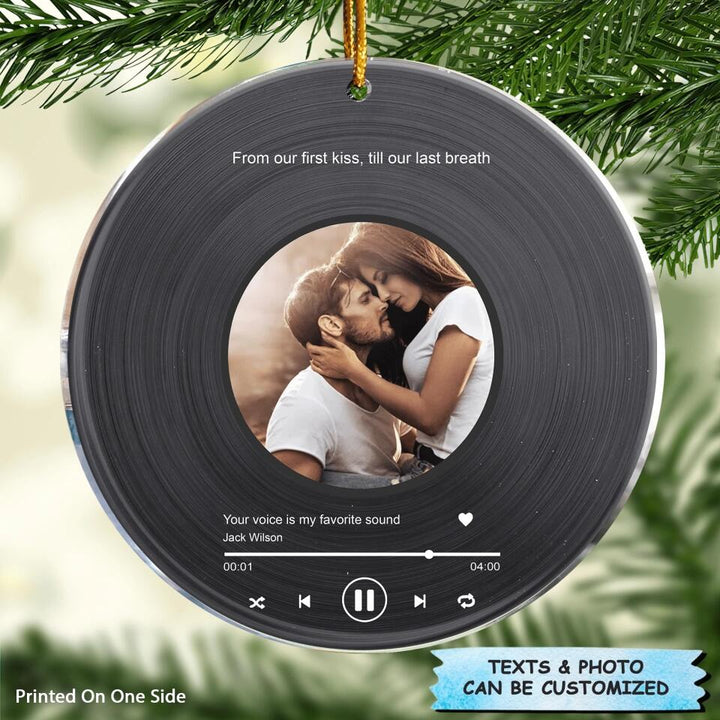 Personalized Photo Mica Ornament - Gift For Couple - Annoying Each Other Christmas