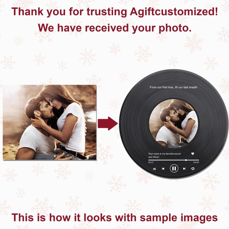 Personalized Photo Mica Ornament - Gift For Couple - Annoying Each Other Christmas