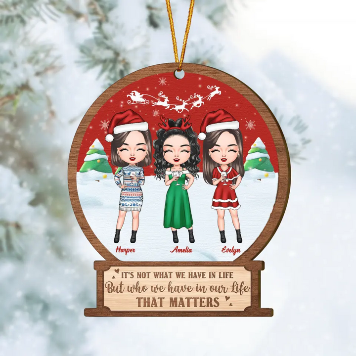 Personalized Wood Ornament - Gift For Friend - Truly Great Friends